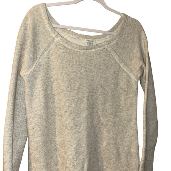 Sundance Best Friends Terry Dress Heather Gray tiered lace sweater size XS tunic - Picture 2 of 6